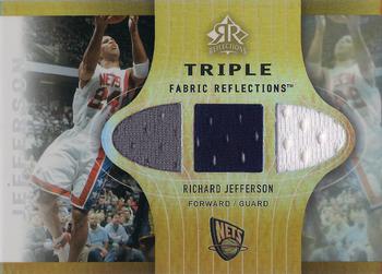 2006-07 Upper Deck Reflections - Triple Fabric Gold #TFR-RJ Richard Jefferson Front