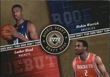 2006-07 Upper Deck Rookie Debut - Draft Duos #DD-WH Hakim Warrick / Luther Head Front