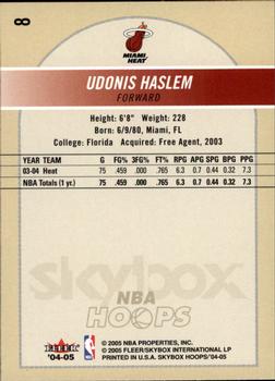 2004-05 Hoops #8 Udonis Haslem Back