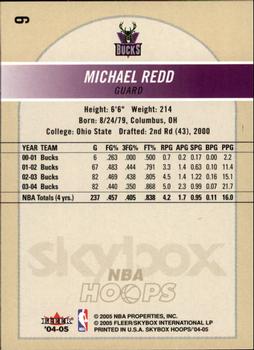 2004-05 Hoops #9 Michael Redd Back