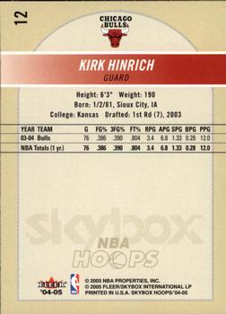 2004-05 Hoops #12 Kirk Hinrich Back