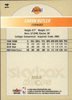 2004-05 Hoops #14 Caron Butler Back