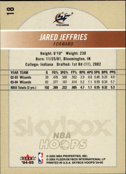 2004-05 Hoops #18 Jared Jeffries Back