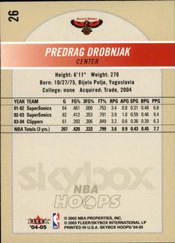 2004-05 Hoops #26 Predrag Drobnjak Back