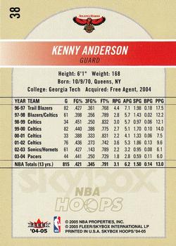 2004-05 Hoops #38 Kenny Anderson Back