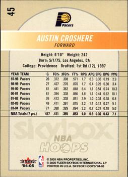 2004-05 Hoops #45 Austin Croshere Back