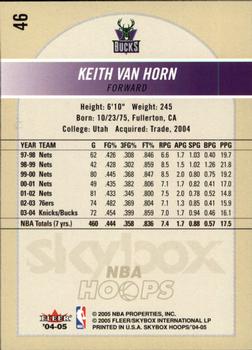 2004-05 Hoops #46 Keith Van Horn Back