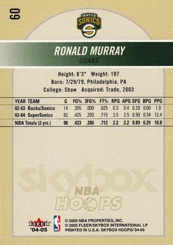 2004-05 Hoops #60 Ronald Murray Back
