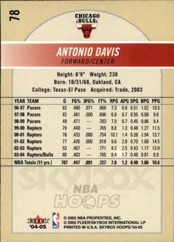 2004-05 Hoops #78 Antonio Davis Back