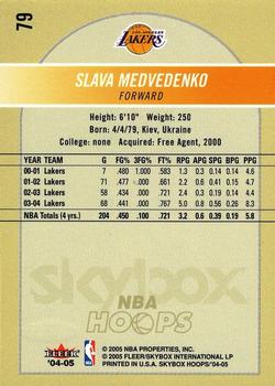 2004-05 Hoops #79 Slava Medvedenko Back