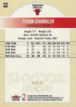 2004-05 Hoops #83 Tyson Chandler Back