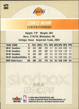 2004-05 Hoops #85 Chris Mihm Back