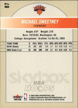 2004-05 Hoops #87 Mike Sweetney Back