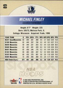 2004-05 Hoops #89 Michael Finley Back