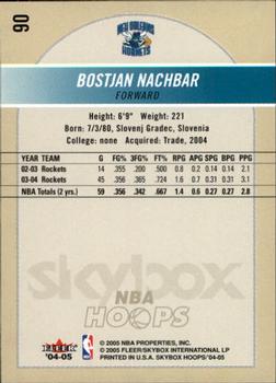 2004-05 Hoops #90 Bostjan Nachbar Back
