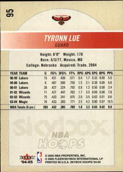 2004-05 Hoops #95 Tyronn Lue Back