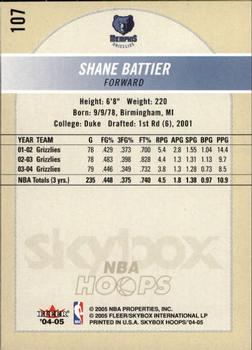2004-05 Hoops #107 Shane Battier Back