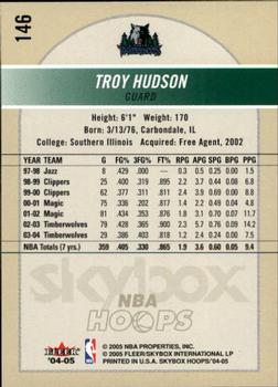 2004-05 Hoops #146 Troy Hudson Back