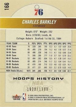 2004-05 Hoops #166 Charles Barkley Back