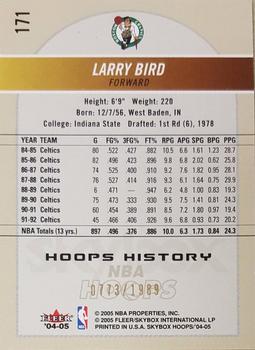 2004-05 Hoops #171 Larry Bird Back