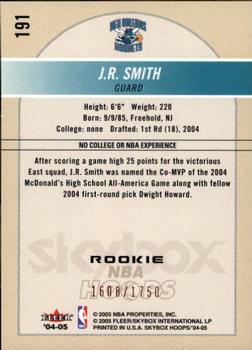 2004-05 Hoops #191 J.R. Smith Back