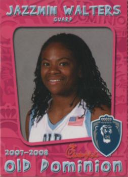 2007-08 Old Dominion Monarchs Women's Basketball #NNO Jazzmin Walters Front