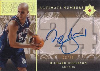 2006-07 Upper Deck Ultimate Collection - Numbers #UN-RJ Richard Jefferson Front
