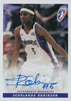 2007 Rittenhouse WNBA - Autographs #NNO Scholanda Robinson Front