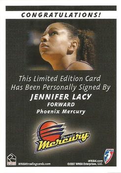 2007 Rittenhouse WNBA - Autographs #NNO Jennifer Lacy Back