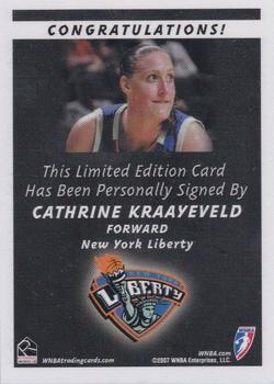 2007 Rittenhouse WNBA - Autographs #NNO Cathrine Kraayeveld Back