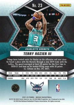 2021-22 Panini Mosaic #23 Terry Rozier III Back