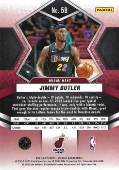 2021-22 Panini Mosaic #58 Jimmy Butler Back