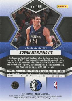  2021-22 Panini Hoops #122 Boban Marjanovic Dallas