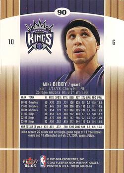 2004-05 SkyBox Fresh Ink #90 Mike Bibby Back