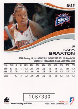 2007 Rittenhouse WNBA - Parallel #P15 Kara Braxton Back