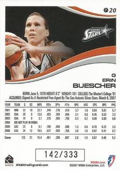 2007 Rittenhouse WNBA - Parallel #P20 Erin Buescher Back