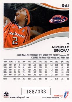 2007 Rittenhouse WNBA - Parallel #P81 Michelle Snow Back
