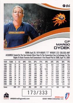 2007 Rittenhouse WNBA - Parallel #P86 Margo Dydek Back
