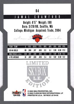 2004-05 SkyBox LE #64 Jamal Crawford Back