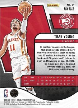 2021-22 Panini Revolution - Chinese New Year #31 Trae Young Back