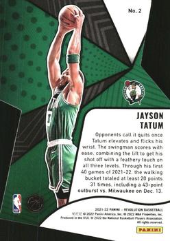 2021-22 Panini Revolution - Liftoff! #2 Jayson Tatum Back