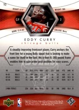 2004-05 SP Authentic #10 Eddy Curry Back