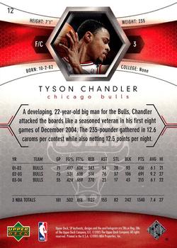 2004-05 SP Authentic #12 Tyson Chandler Back