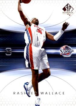 2004-05 SP Authentic #24 Rasheed Wallace Front