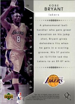 2004-05 SP Authentic #106 Kobe Bryant Back
