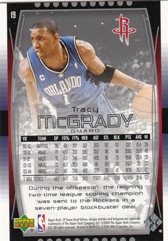 2004-05 SP Game Used #19 Tracy McGrady Back