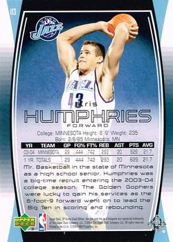 2004-05 SP Game Used #113 Kris Humphries Back