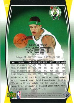 2004-05 SP Game Used #122 Delonte West Back