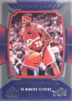 2004-05 SP Game Used #135 LeBron James Front