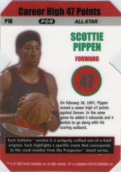 2000 SAGE HIT - Prospector Diamond Cut Solitaire #P18 Scottie Pippen Back